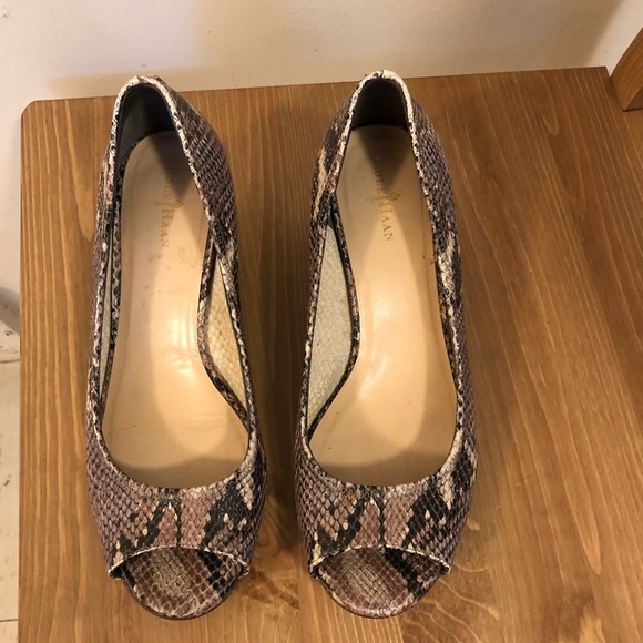 Cole Haan Shoes - Cole hann Nike Air leather wedge Pump